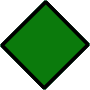Brinkslingan (cirka 8 kilometer) är markerad med gröna diagonalt ställda fyrkanter.