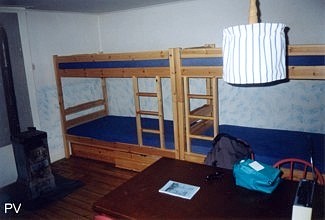Sovrummet i Torpstugan.